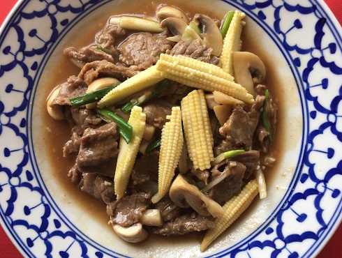 Thai Dish With Baby Corn